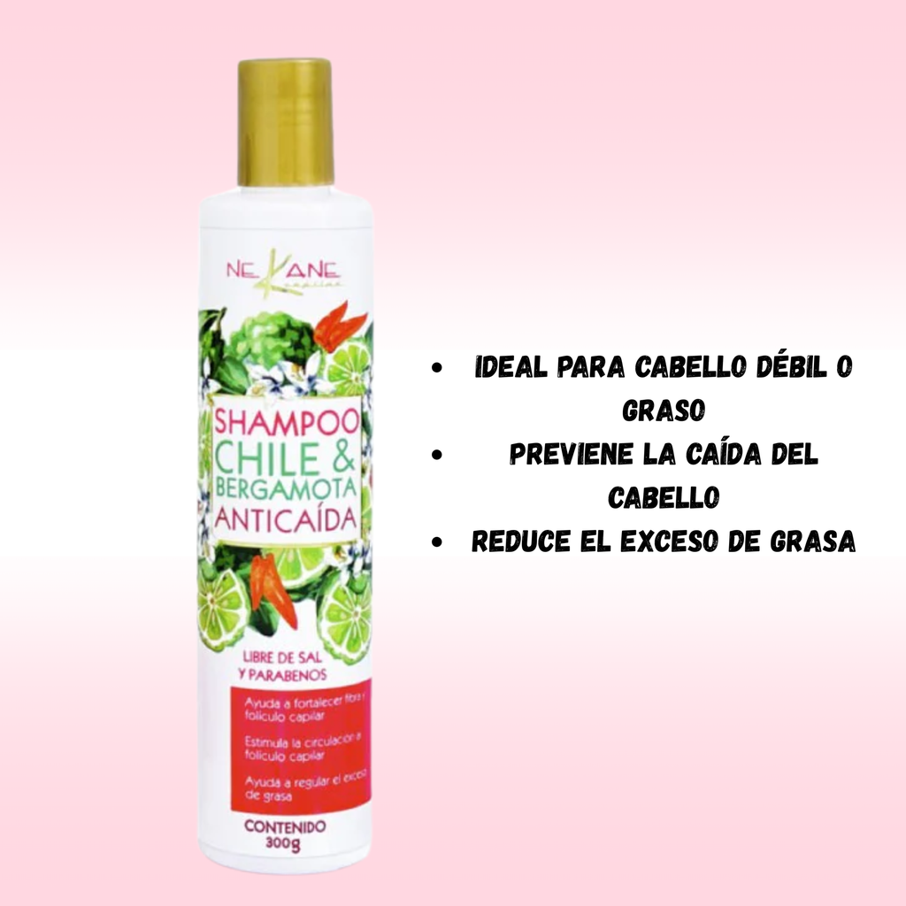 Shampoo chile y bergamenta nekane 300ml
