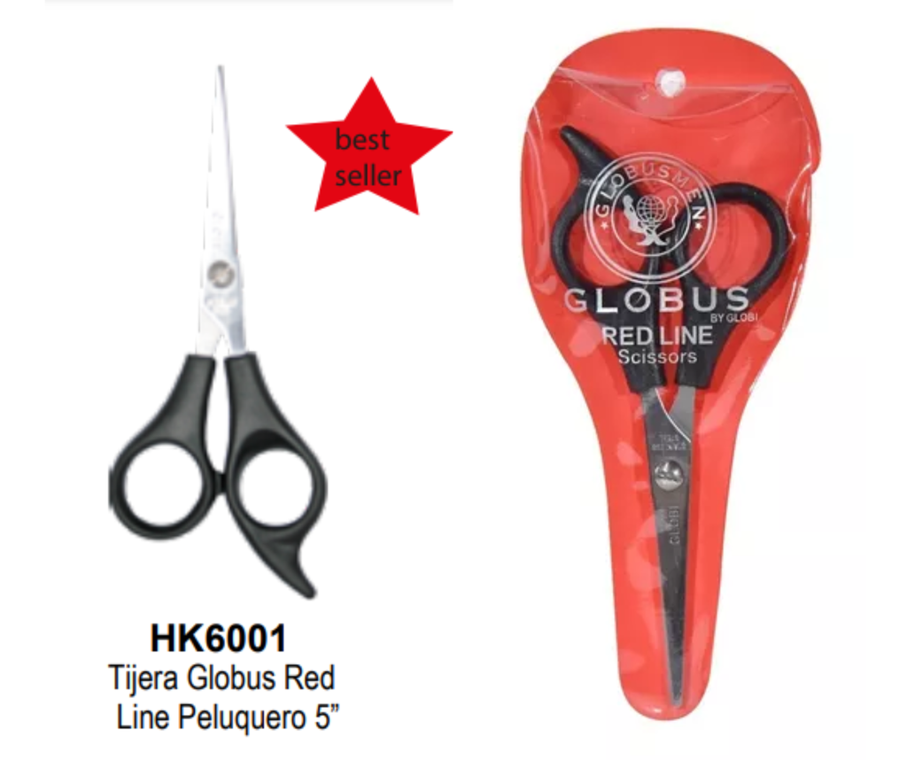 TIJERA PELUQUERO GLOBI RED 5" HK6001