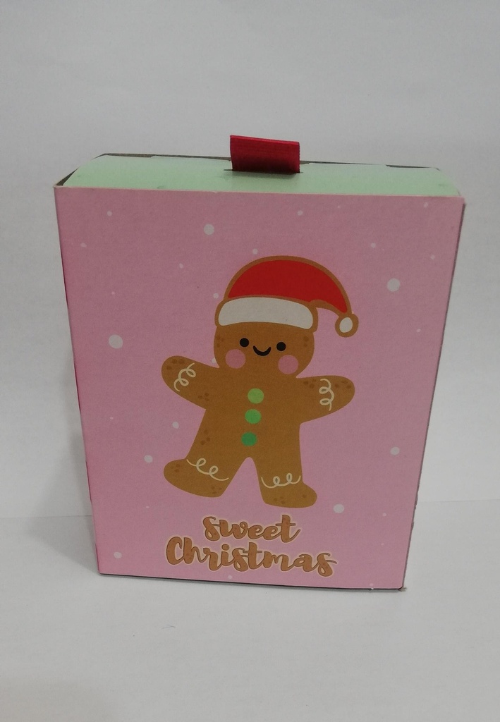 CAJA DE REGALO NAVIDAD SLIDE GRANDE 12X10 CR012