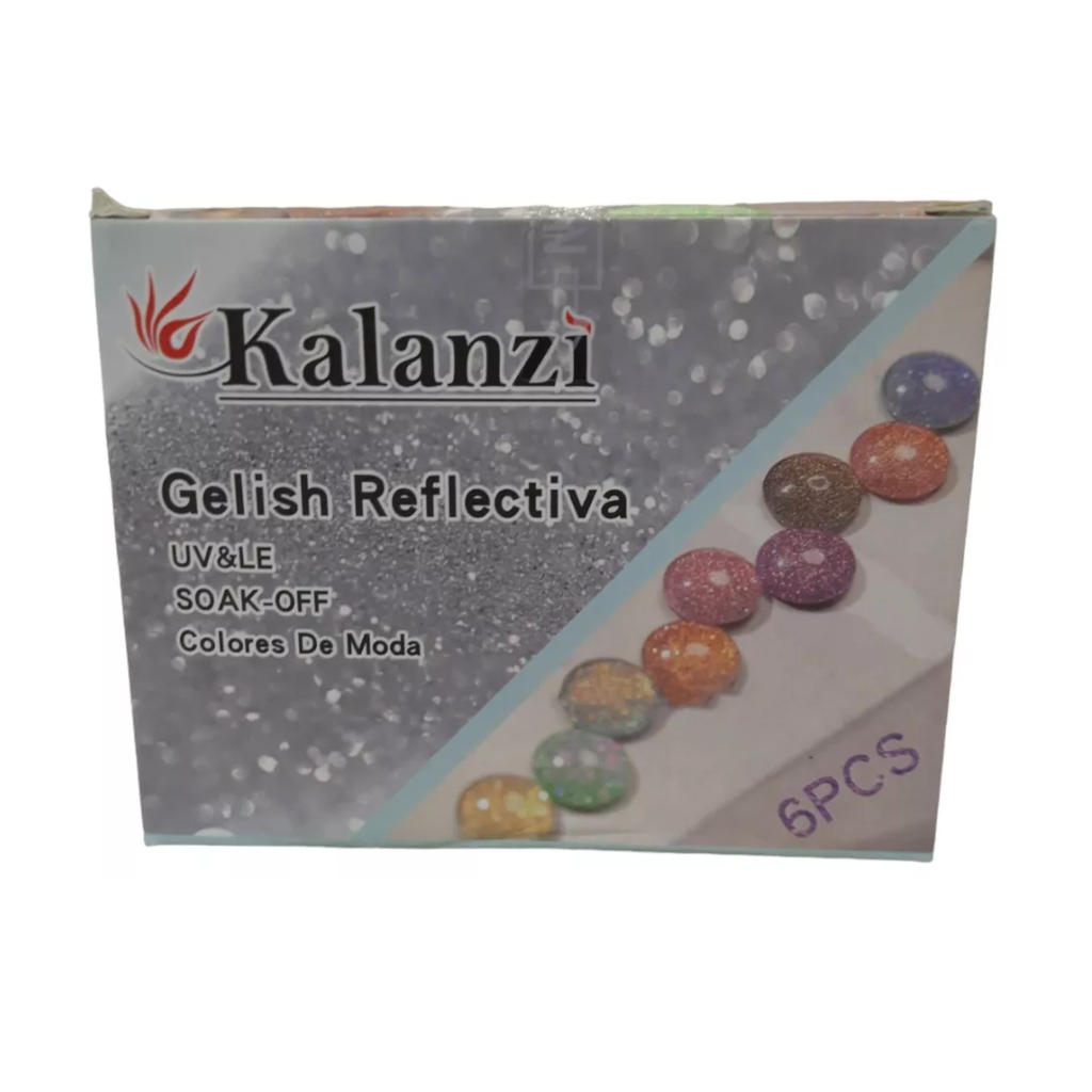 GAMA REFLECTIVA VARIOS COLORES KALANZI 6 PZ