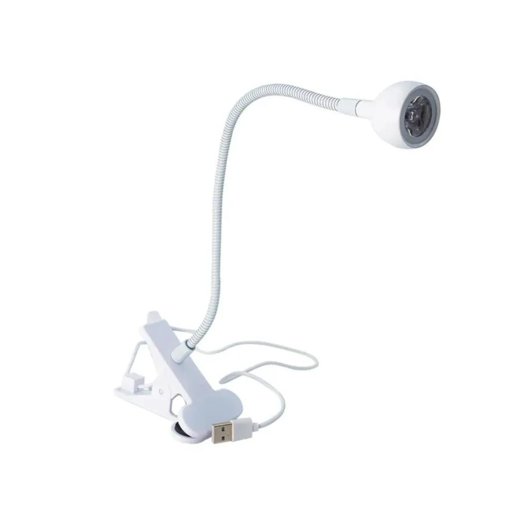LAMPARA CLIP ON UV BLANCA CPL01-02
