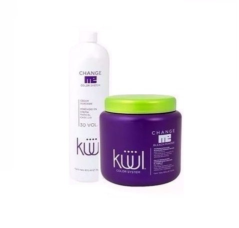 JUEGO DECOLORANTE 350G + PEROXIDO 20/30VOL 870ML KUUL