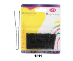 [7502252530234] HORQUILLAS NEGRA 1 1/2" BLISTER C/100 PZ ROYAL ACADEMY #1511