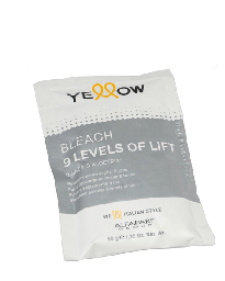 [8022297195353] DECOLORANTE YELLOW EN SOBRE 9 LEVELS 50G (8022297147918)(8022297079943)