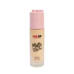[7502295835334] MAQUILLAJE LIQUIDO MATE PALE 100 MATTE 12 HRS.PINK UP PKMHRR100 (7502295831114)